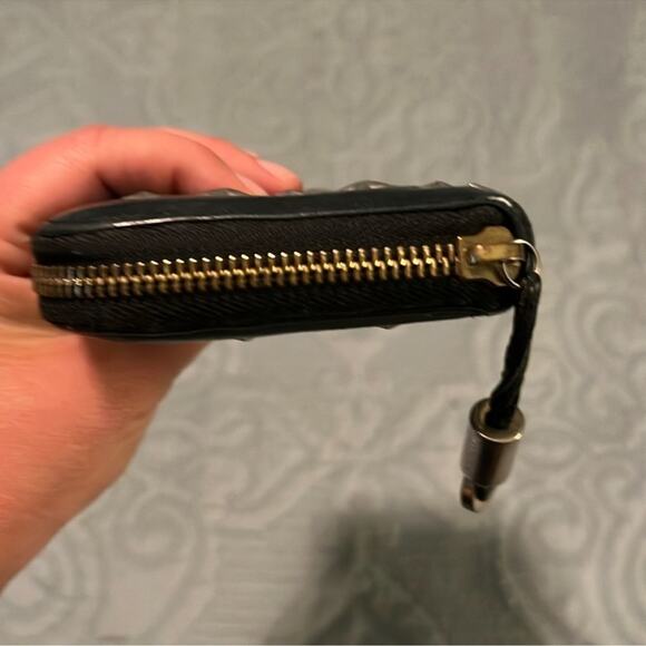 Vintage Jimmy Choo Black Leather Star Studded Long Zipper Wallet - Picture 4 of 13